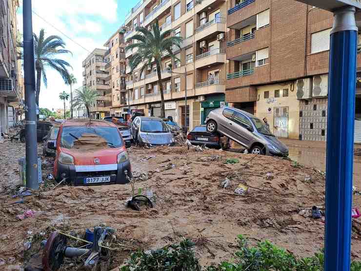 Le conseguenze dell'alluvione in Spagna